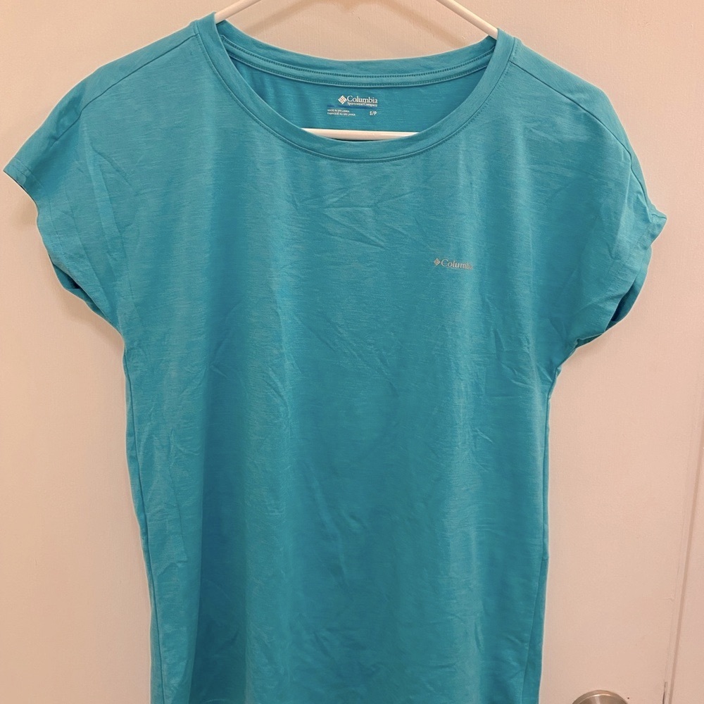 Columbia Women's Teal Technical T-shirt for hiking - size S/P